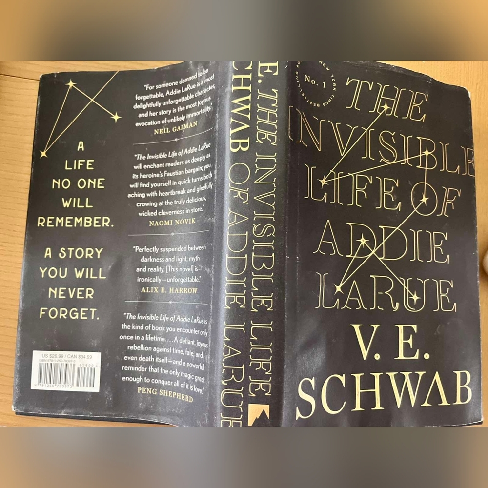 The Invisible Life Of Addie Larue Book by VE Schwab